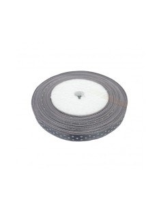 Nastro Decorativo con Pattern A Pois Grigio 1cm x 20m