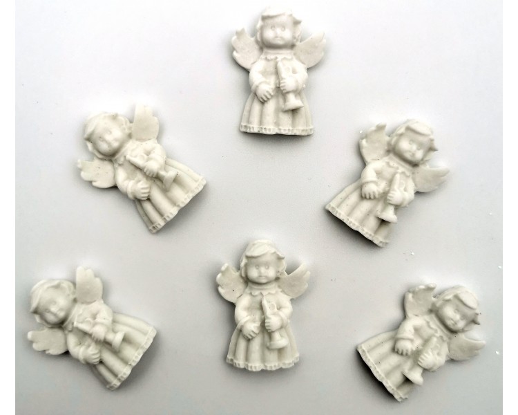 Angeli Piccoli Bianco | 3x2cm - 6 pezzi