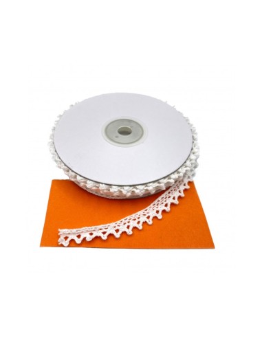 Nastro in Pizzo | Bianco - 1cm x 20m