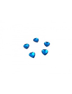 Zirconi Cuore - Blu - 10 mm - 10 Pezzi