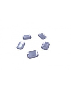 Zirconi Rettangolare - Argento - 18x15 mm - 5 Pezzi