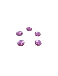Zirconi Tondo - Rosa - 15 mm - 5 Pezzi