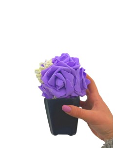 Vasetto in PVC Nero 2