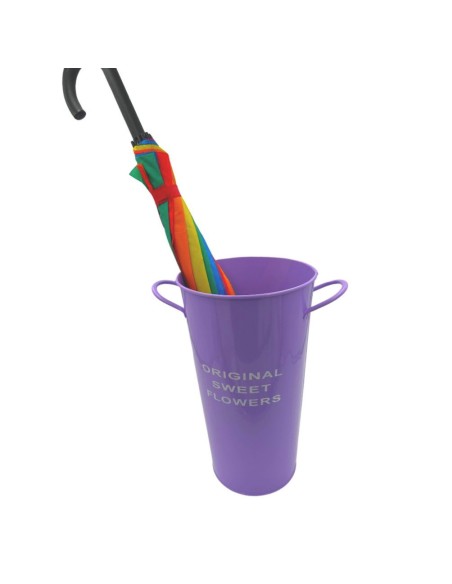 Vaso in Metallo 38cm Lilla