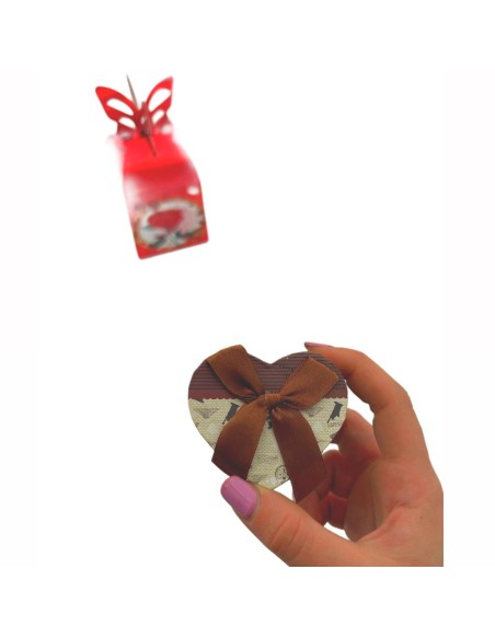 Scatola per Gioielli 7x3cm a forma di cuoricino