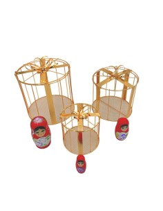 Gabbie rose gold (oro rosa) tonde - 3 pezzi