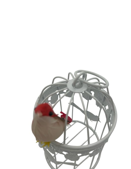 Decorazione Gabbie Bianche con Uccellini  | 2 in 1