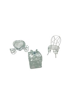 Decorazione Gabbietta Pacchetto Regalo | Bianco -... 2