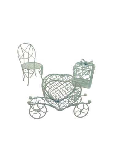 Decorazione Gabbietta Carrozza Cuore...