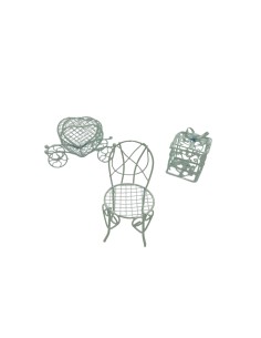 Decorazione Sedia | Bianco -  9,5x5,5cm 2