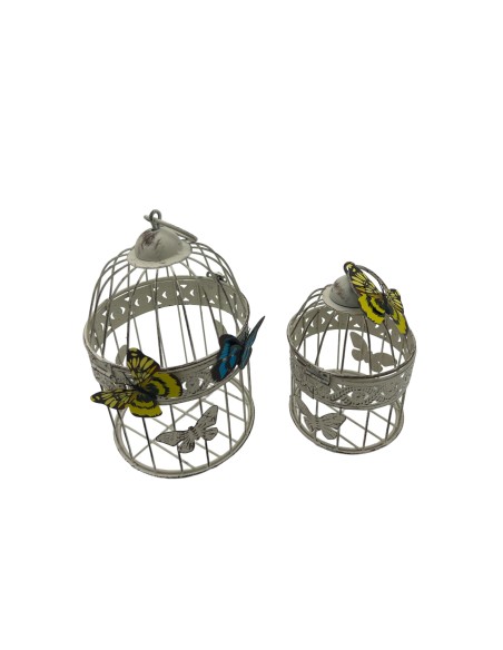 Decorazione Gabbie Sfumate con Farfalle | 2 in 1
