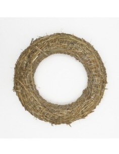 Corona Natalizia Fai-Da-Te in Paglia 22cm