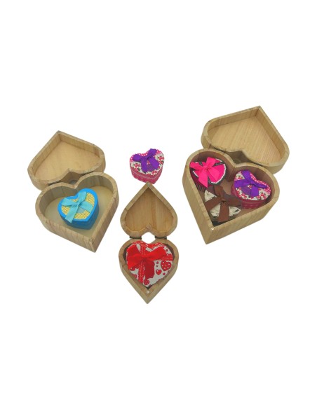 Scatole Legno | Cuore - 3 in 1