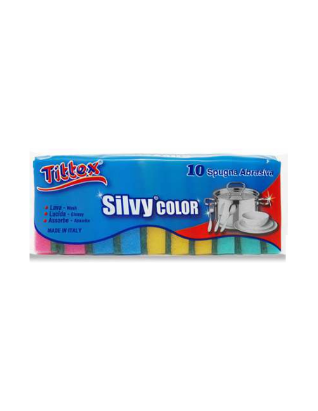 Spugna SILVY COLOR - 10 Pezzi
