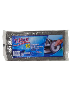 Tamponi in Lana Acciaio - 16 Rotoli