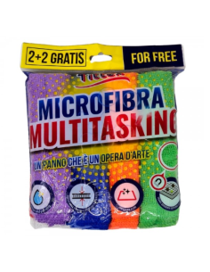 Panni Microfibra MULTITASKING - 32x32 cm - 4 Pezzi