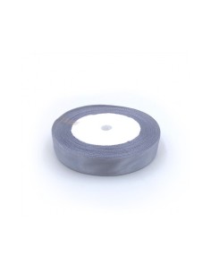 Nastro Satinato | Grigio - 1,5cm x 22m