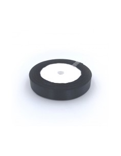 Nastro Satinato | Nero - 1,5cm x 22m