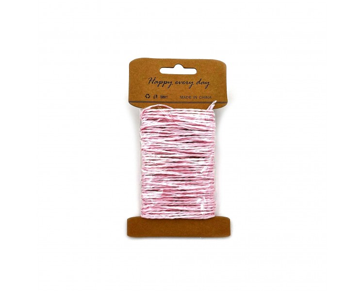 Cordoncino in Carta Intrecciata | Rosa - 10m