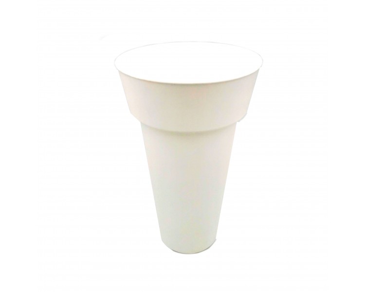 Vaso in PVC Tondo 43cm Bianco