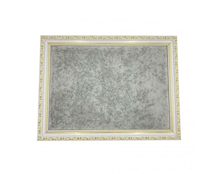 Cornice Argento con Imbottitura Interna | 40x30x2cm