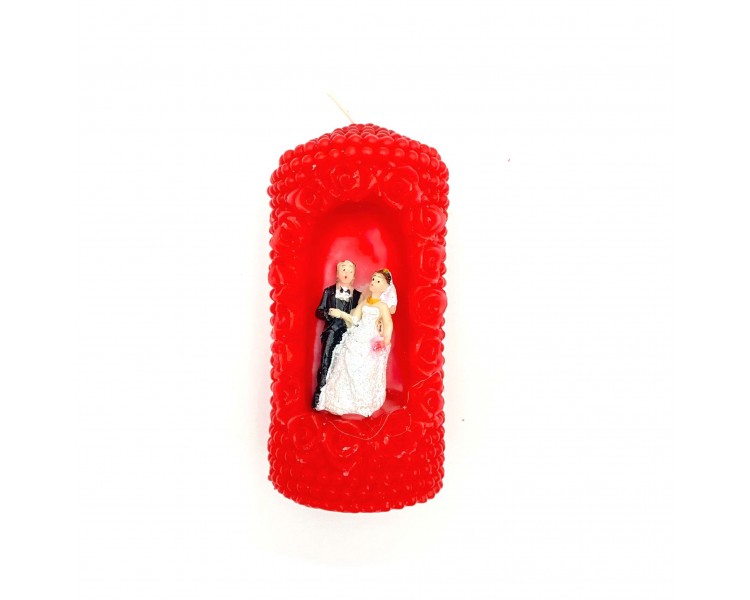 Candela Sposi | Rosso -14x6,5x6,5cm