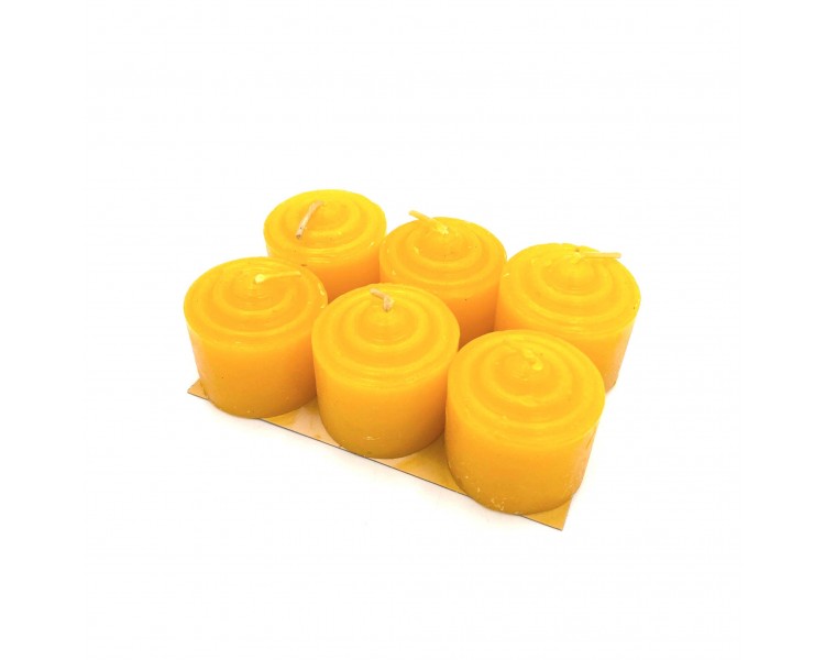 Set 6 Candele |Arancio / Aroma Arancia - 3x3,5cm