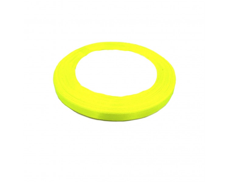 Nastro Satinato | Giallo Fluo - 0,5cm x 22m