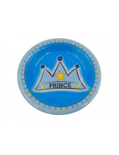 Piatti di carta per feste Blu | 18 cm - 10 pezzi