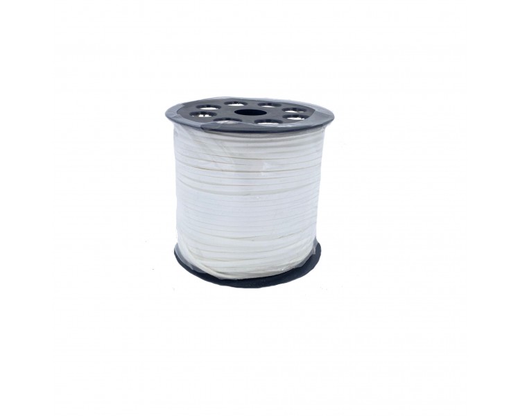 Cordoncino Finto Camoscio | Bianco - 3mm x 9,14m