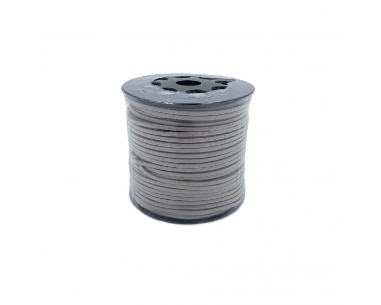 Cordoncino Finto Camoscio | Grigio - 3mm x 9,14m