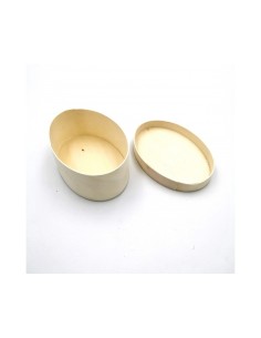 Scatola Legno | Ovale - 10x7x4cm