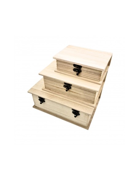 Scatole Legno | Libro - 3 in 1