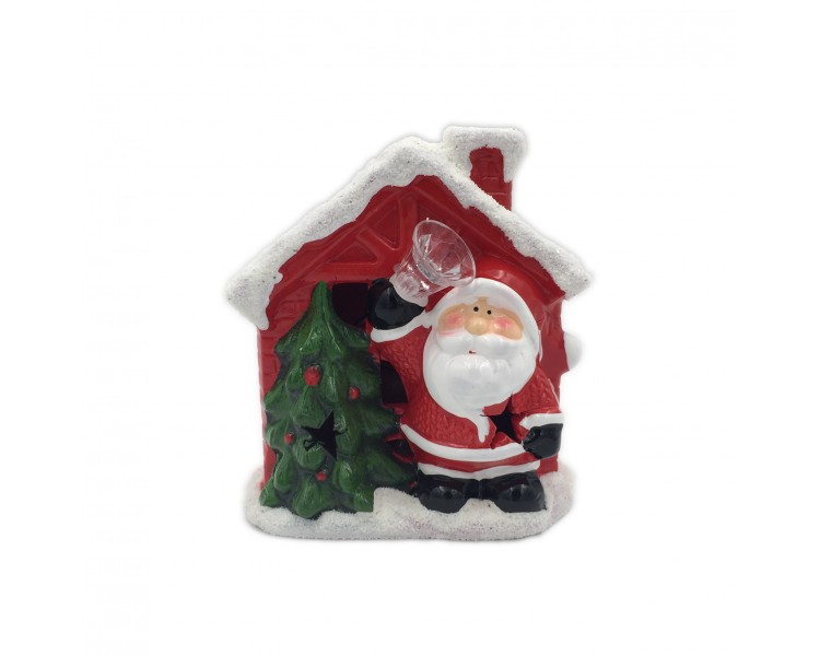 Babbo Natale Decorativo con Luci Interne | 13x8x14,5cm