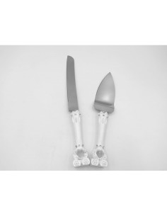 Set di coltello e spatola per torta