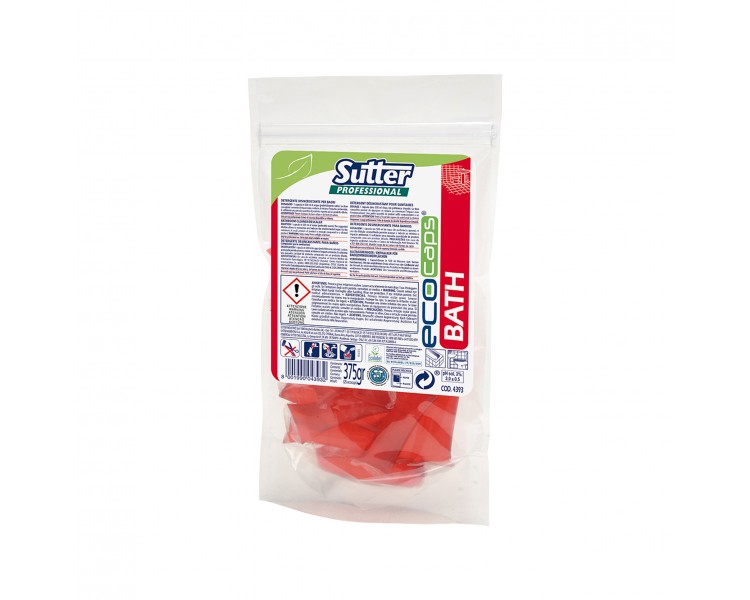 "Sutter" Detergente Disincrostante per Bagni - Bath EcoCaps | 15g x 25 pezzi - 375g