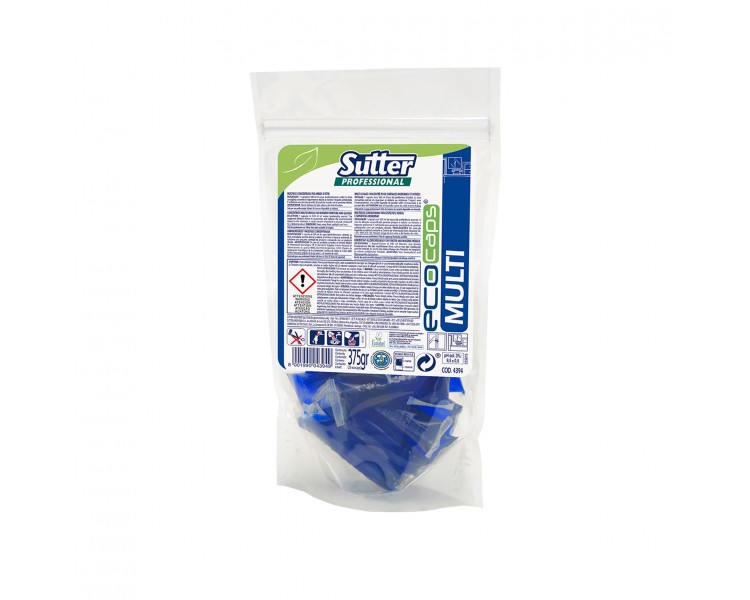 "Sutter" Multiuso Concentrato per Arredi e Vetri - Multi EcoCaps | 15g x 25 pezzi - 375g