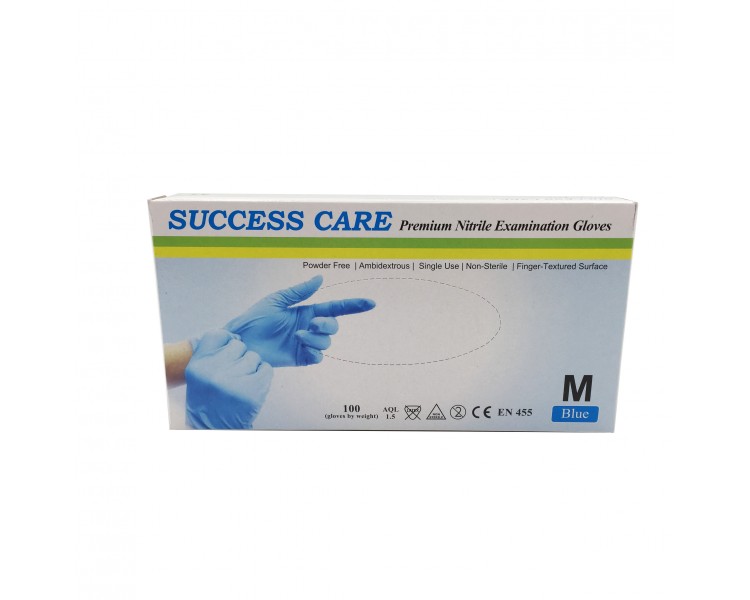 "Success Care" Guanti in Nitrile | M - 100 pezzi