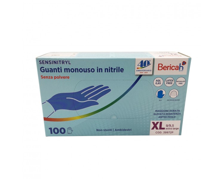 "Sensinitryl" Guanti in Nitrile | XL - 100 pezzi