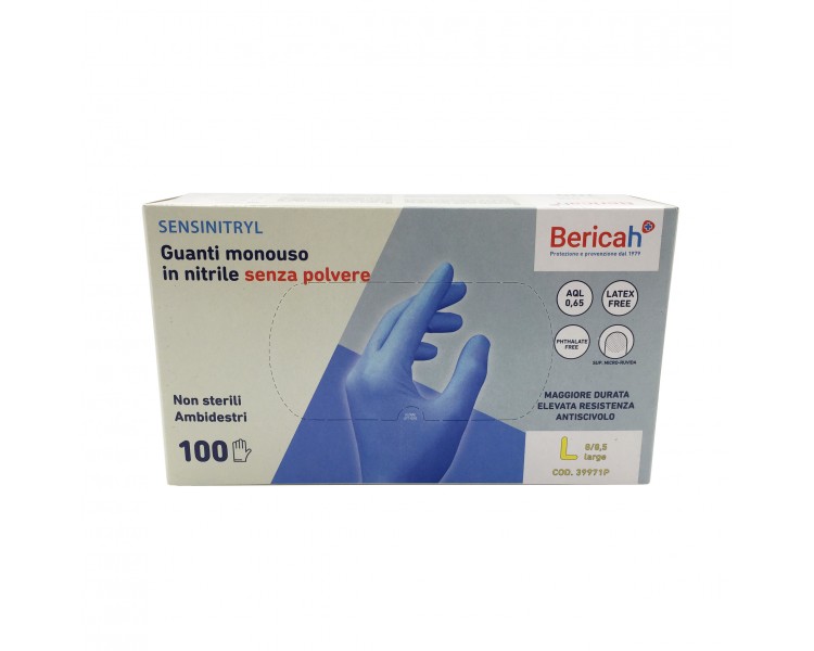 "Sensinitryl" Guanti in Nitrile | L - 100 pezzi