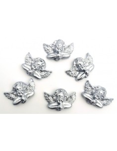Angeli Piccoli Argento | 2,3x3,3cm - 6 pezzi