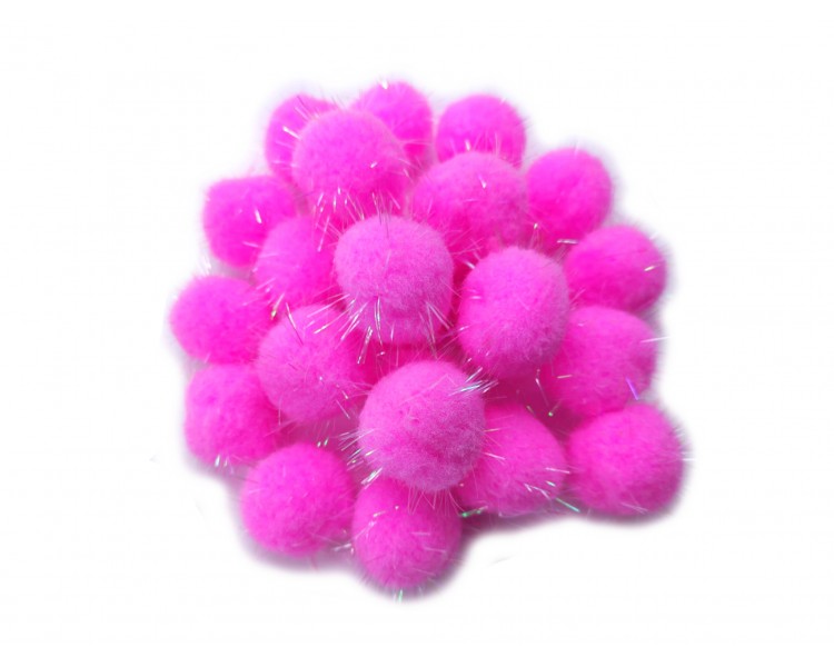 POM PON|Rosa / 3 cm - 25 pezzi