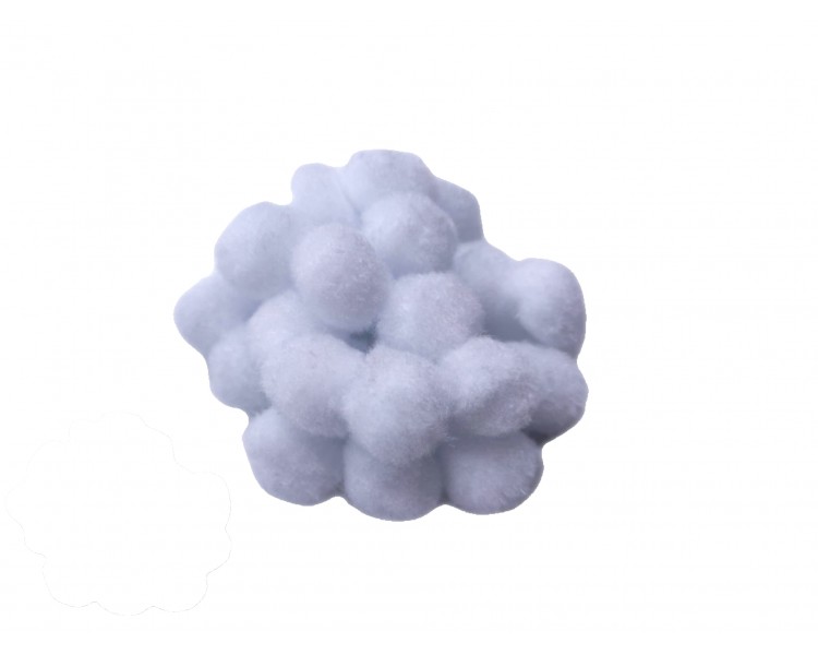 POM PON | Bianco / 2cm - 25 pezzi