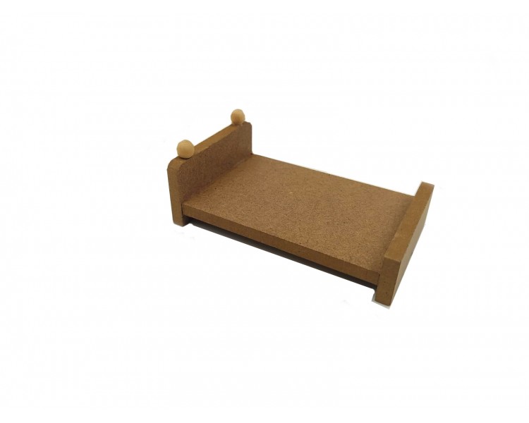 Forme decorative di legno | Letto / 10x6x4 cm