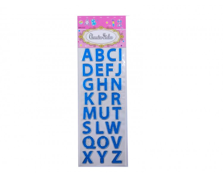 Adesivi blister lettere | Blu