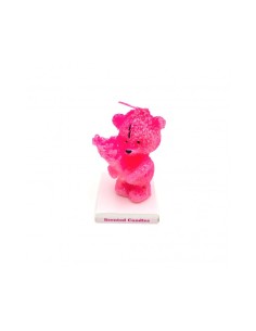 Candela Profumata Orso Fucsia 8x5,5x4cm