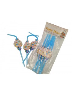 Cannucce di compleanno | Blu - 10 pezzi