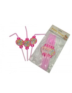 Cannucce di compleanno | Rosa - 10 pezzi