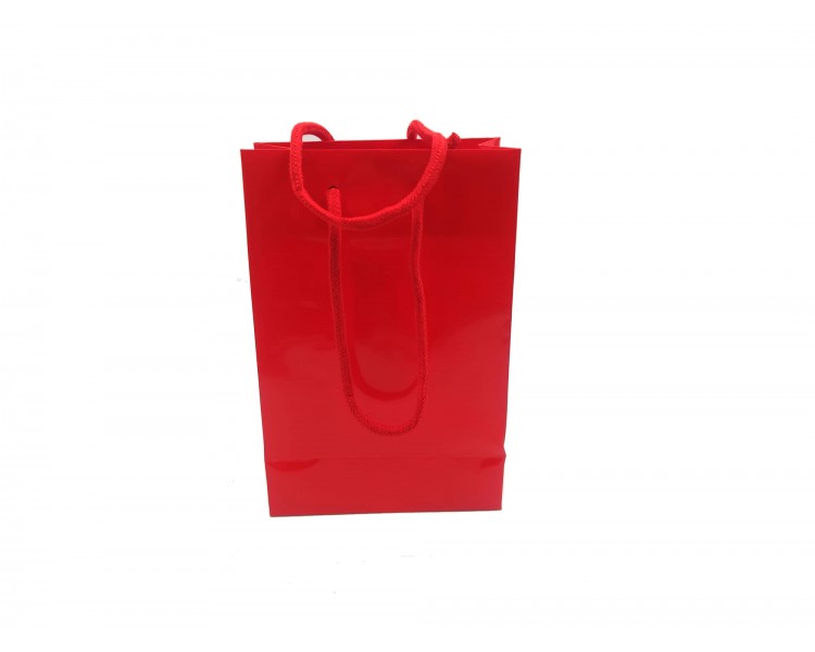 Shopper in Carta - Rosso Lucido - 16x24x8