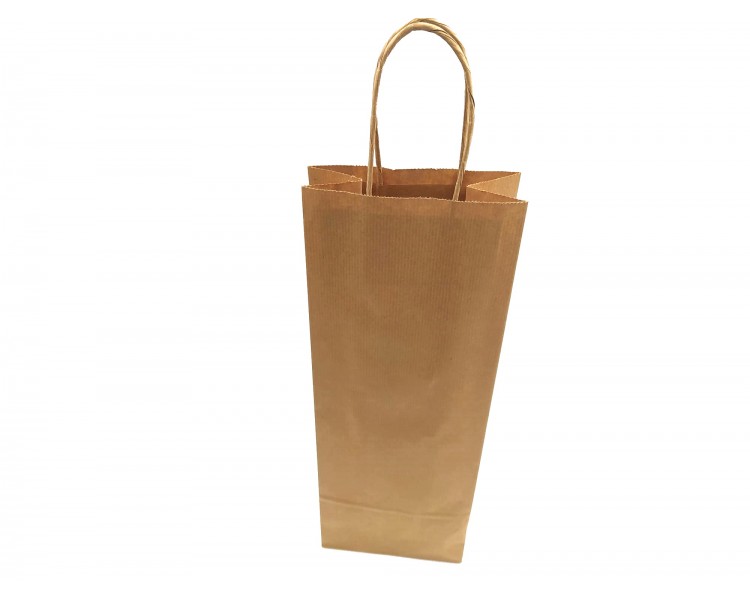 Shopper Regalo Per Vino | Avana / 14x8x39 cm